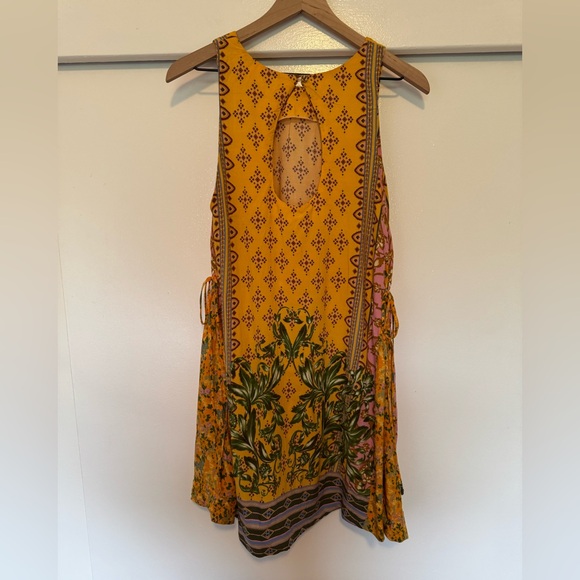 FARM Rio Printed High Neck Mini Dress Large - Picture 2 of 7